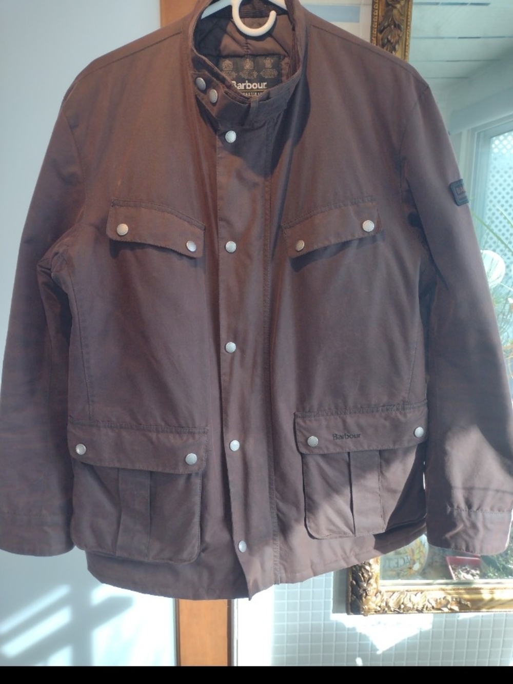 Barbour Men's Brown Waxed Cotton Field Jacket - Picture 11 of 12